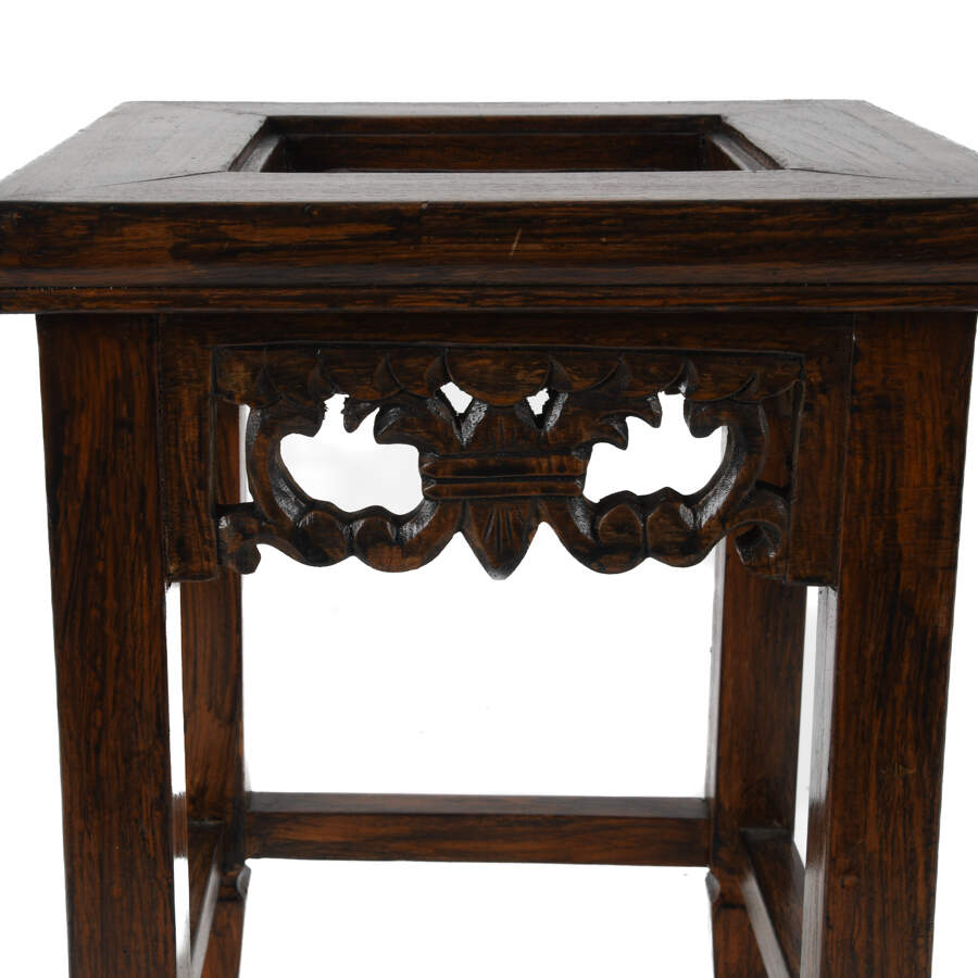 Chinese Export Carved Wood Stand-2