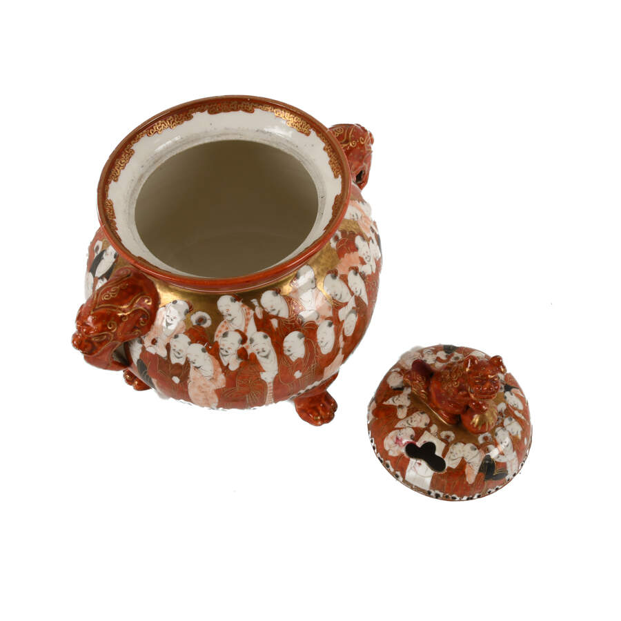 Japanese Kutani Incense Censer Burner-7