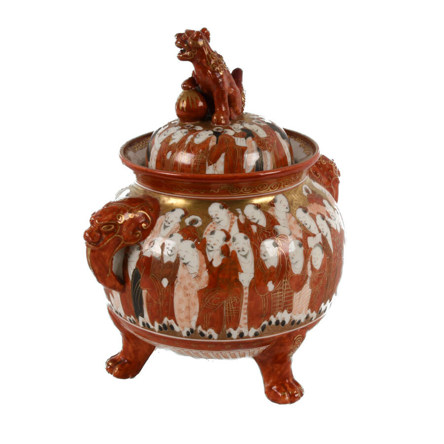 Japanese Kutani Incense Censer Burner-6