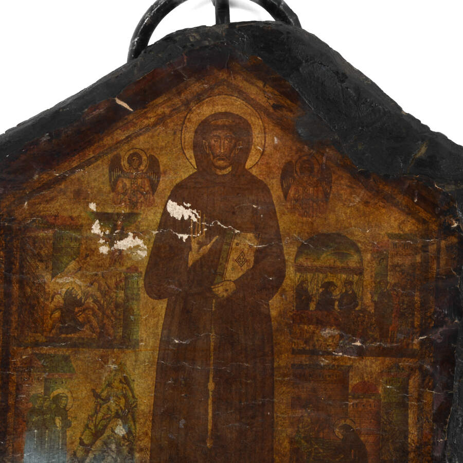 Decoupage Panel From Italian Saint Francis Alterpiece-2