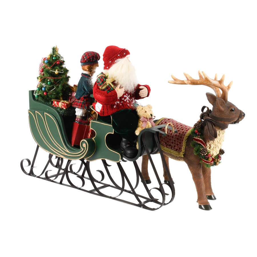 Christmas Santa and Reindeer Decorations-5