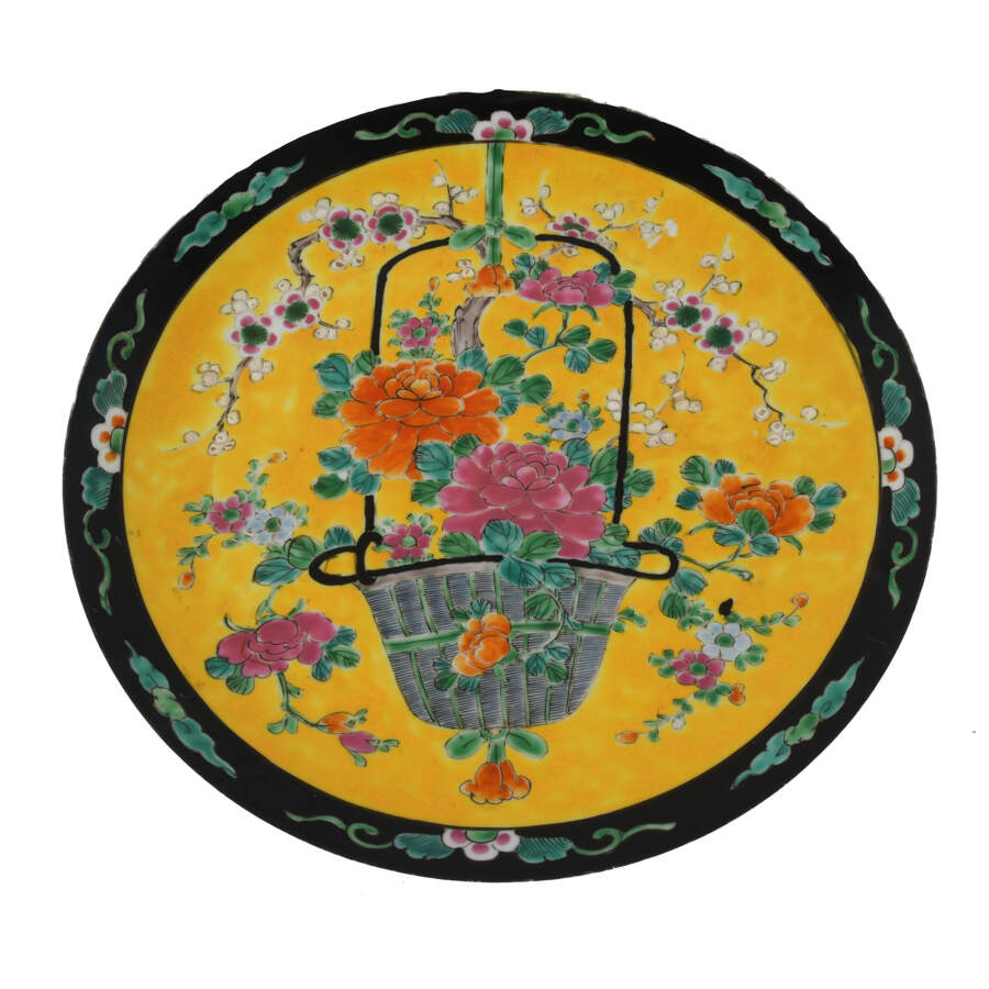 Famille Jaune Chinese Charger Plate-1