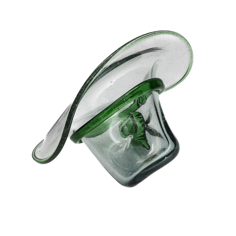 Art Glass Cowboy Hat Bowl-5