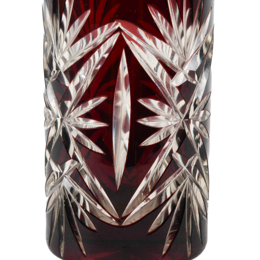 Antique Bohemian Crystal Cut to Clear Shaker-3