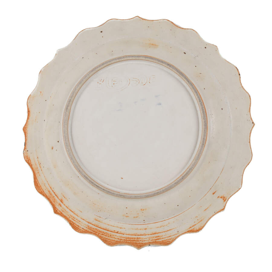 Signed North Carolina Potter Tony Bledsoe Ceramic Pie Plate-4