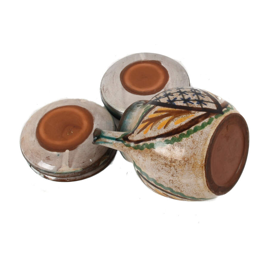 Glazed Studio Pottery Tea Set-12