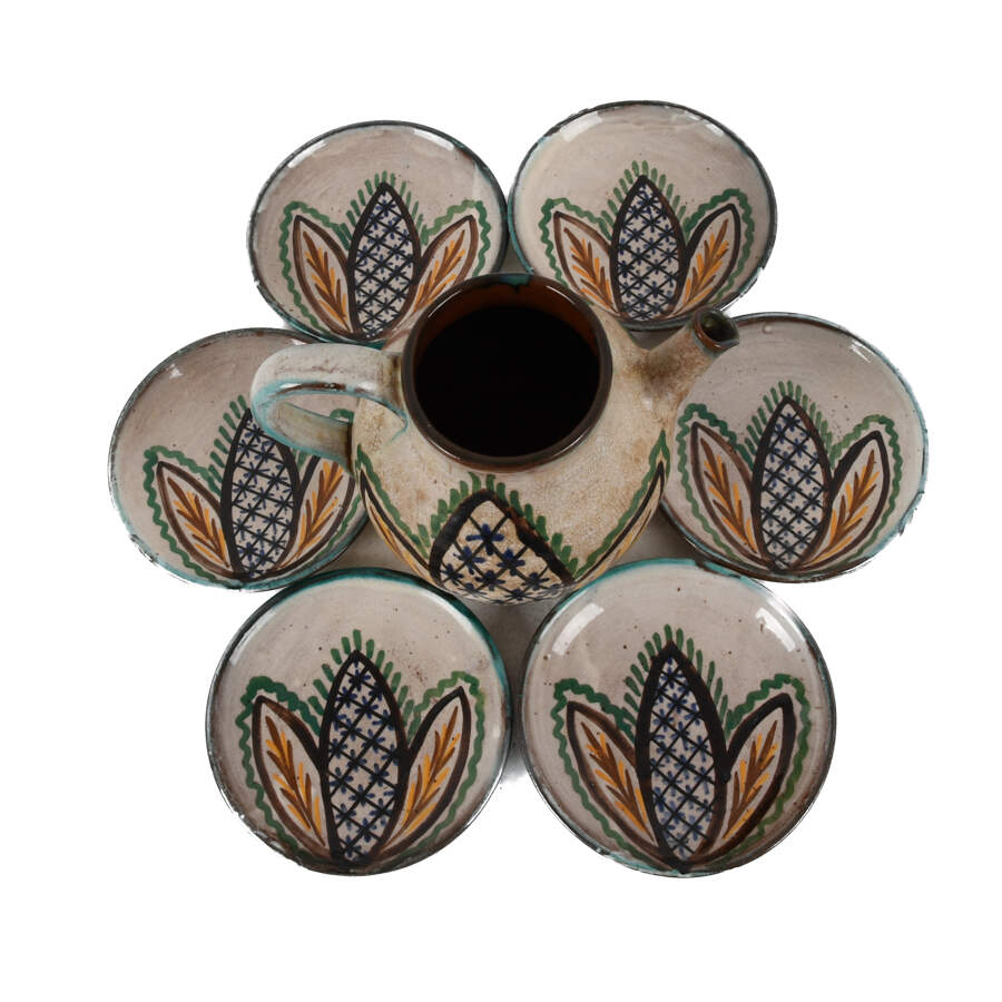 Glazed Studio Pottery Tea Set-10