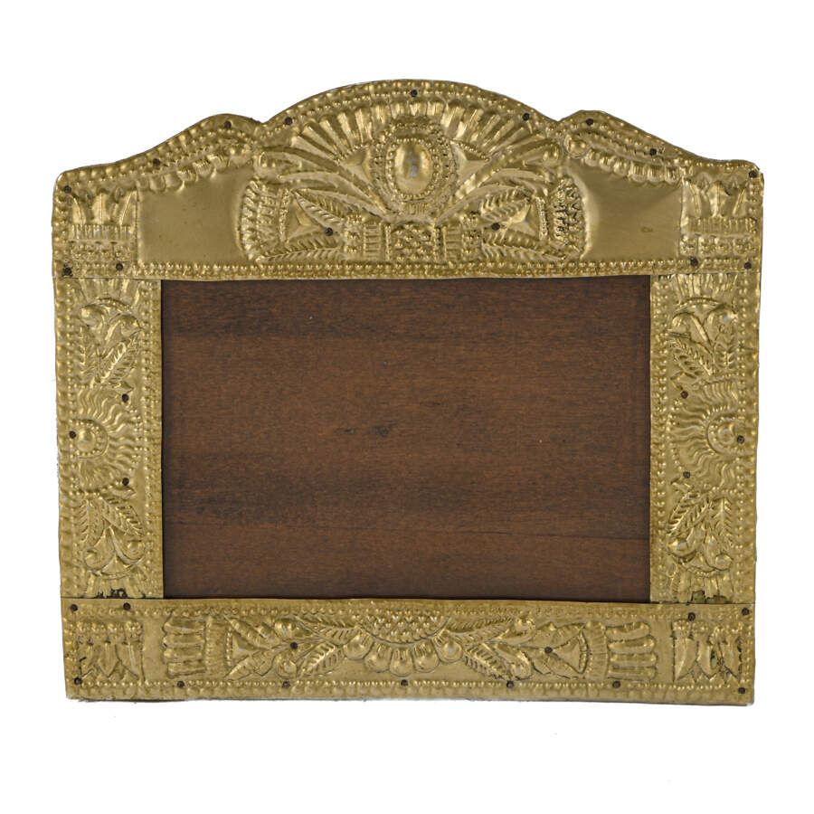 Antique Ornate Hand Hammered Picture Frame-1