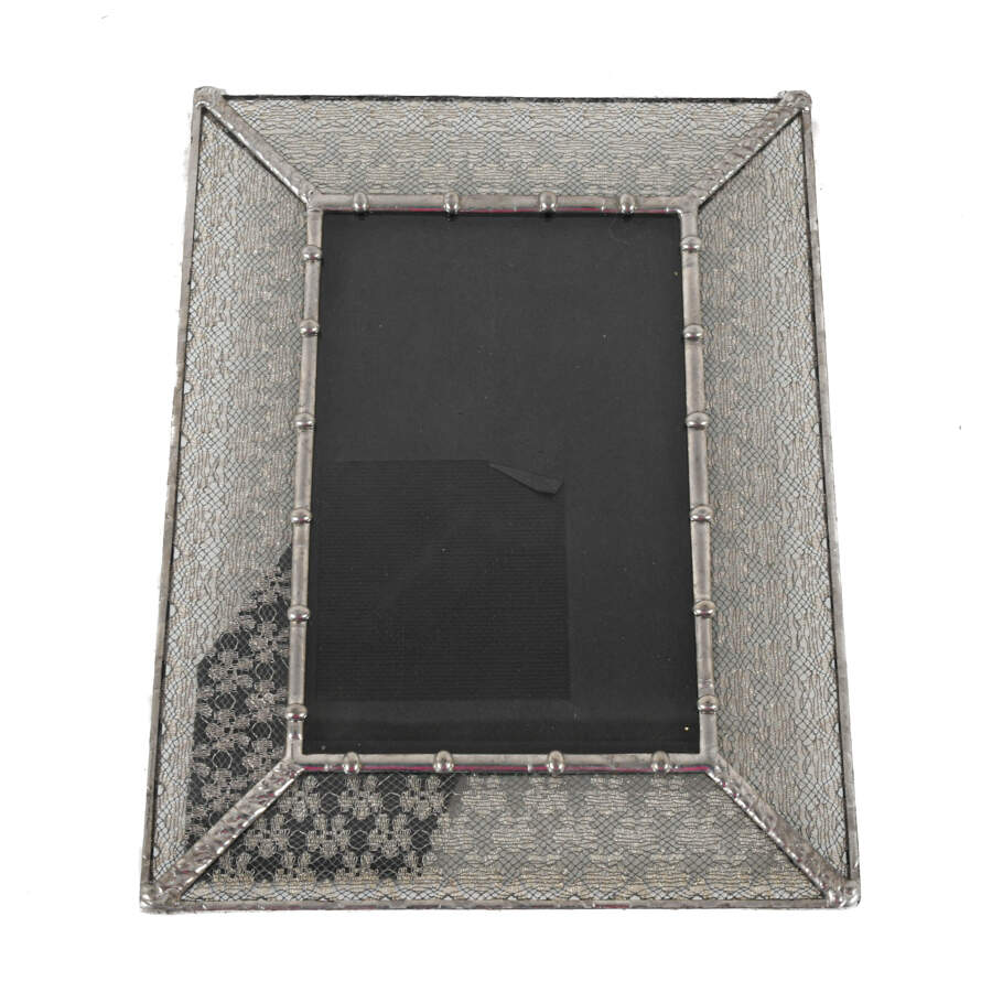 Hand-Made Sandwiched Lace Glass Frame-2