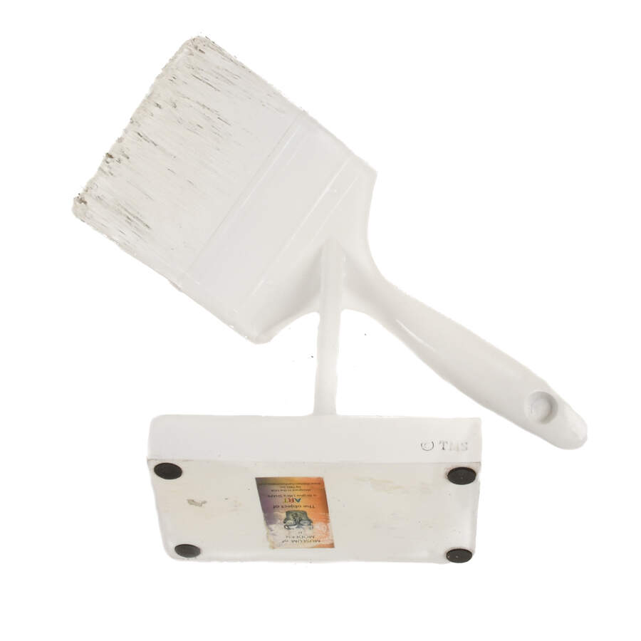 White Paint Brush Sculpture with William Shakespeare Quote-6