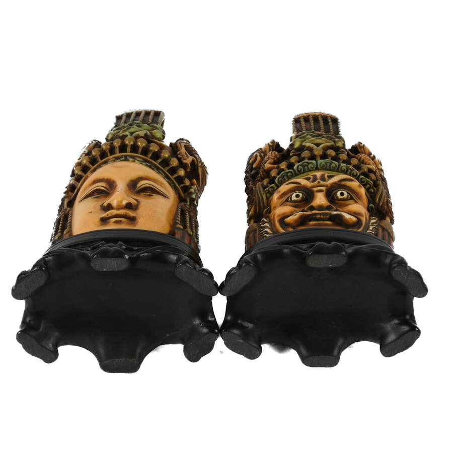 Pair of Chinese Resin Figural Bookends-7