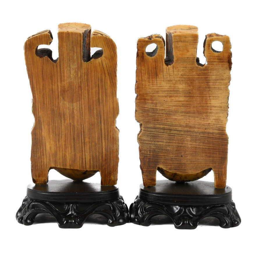 Pair of Chinese Resin Figural Bookends-3