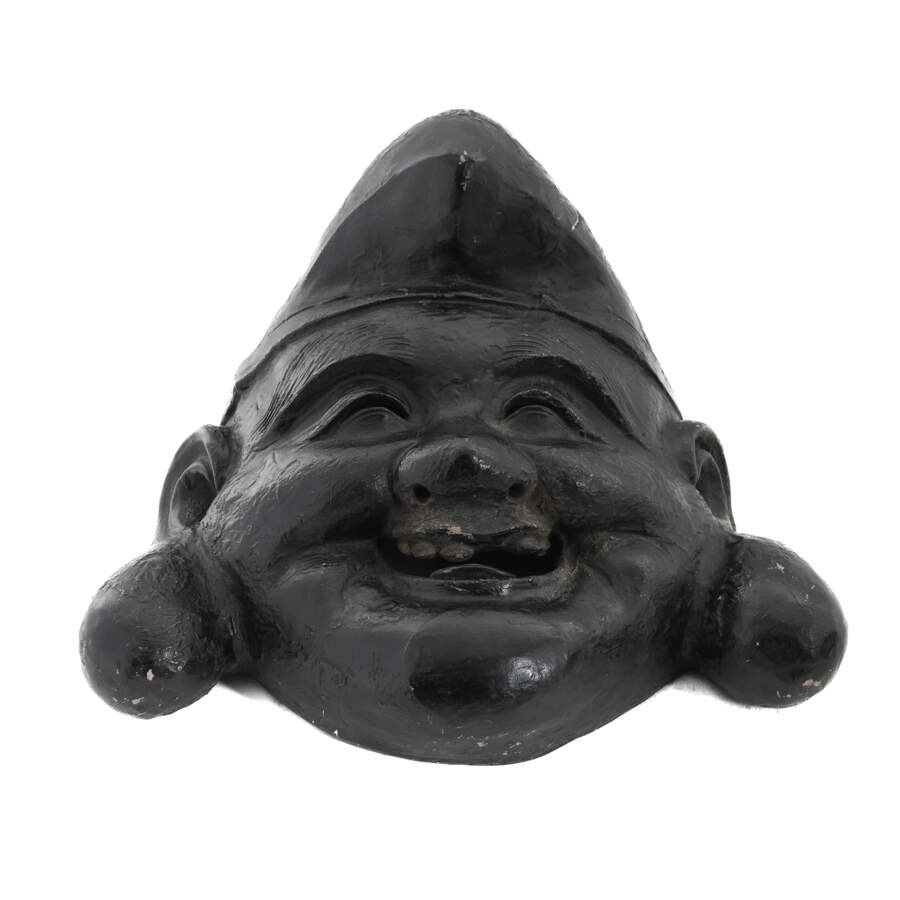 Large Pair Fan Co. Gemstone Smiling Buddhas-6