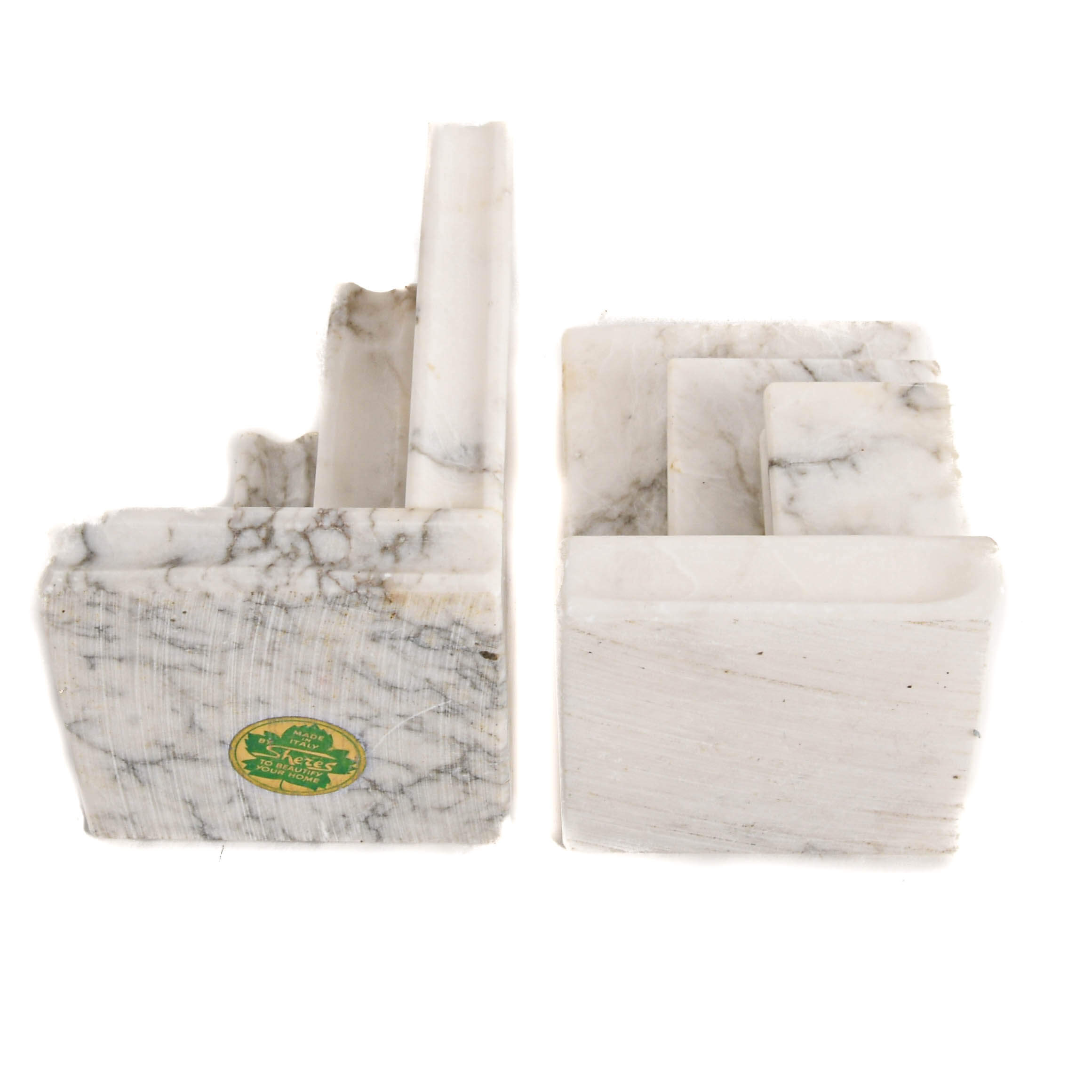 Pair of Sheres Alabaster Bookends-6