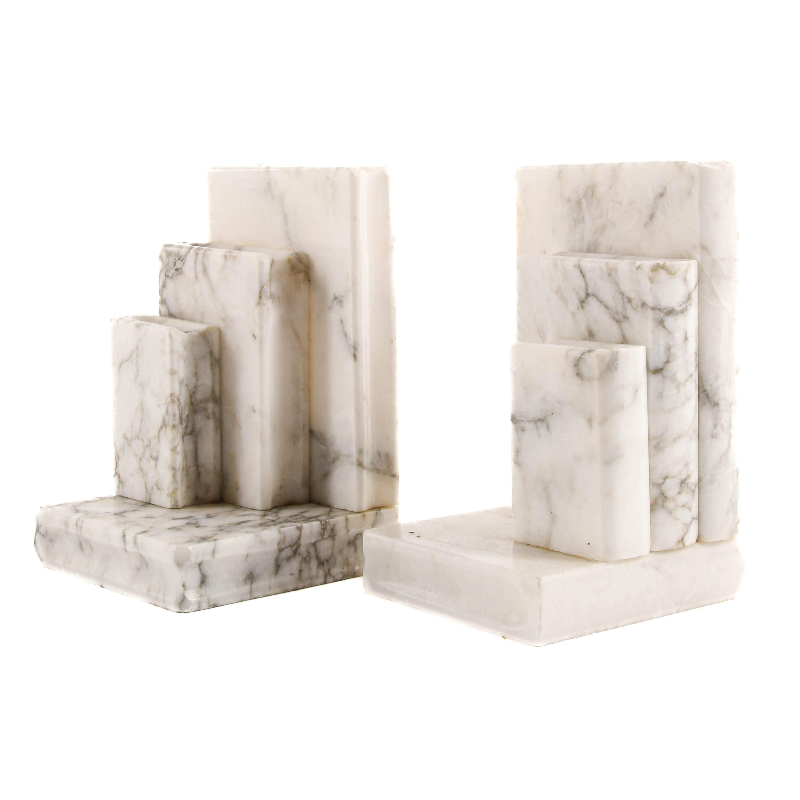 Pair of Sheres Alabaster Bookends-2