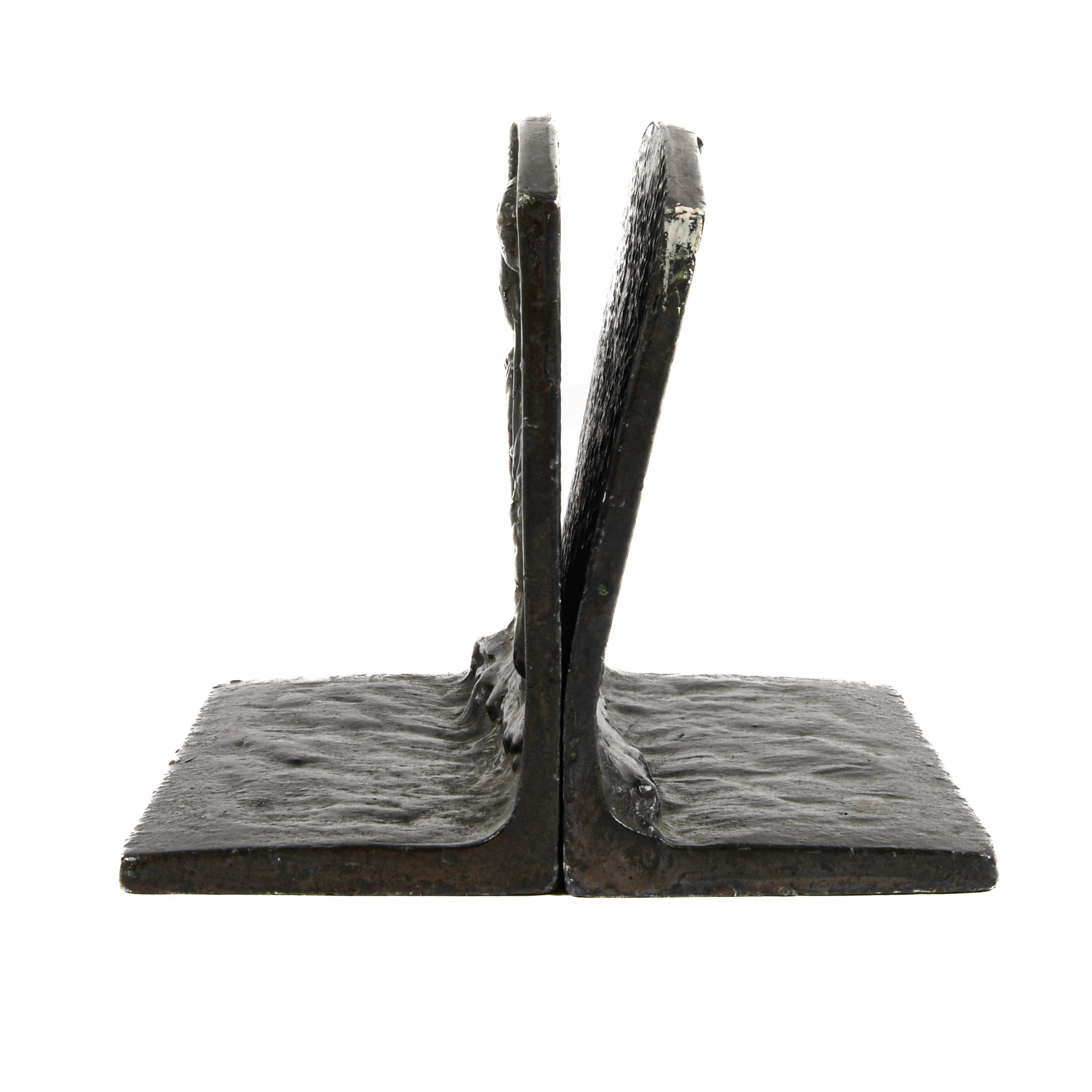 Bronze Native American End of the Trail Bookends-8