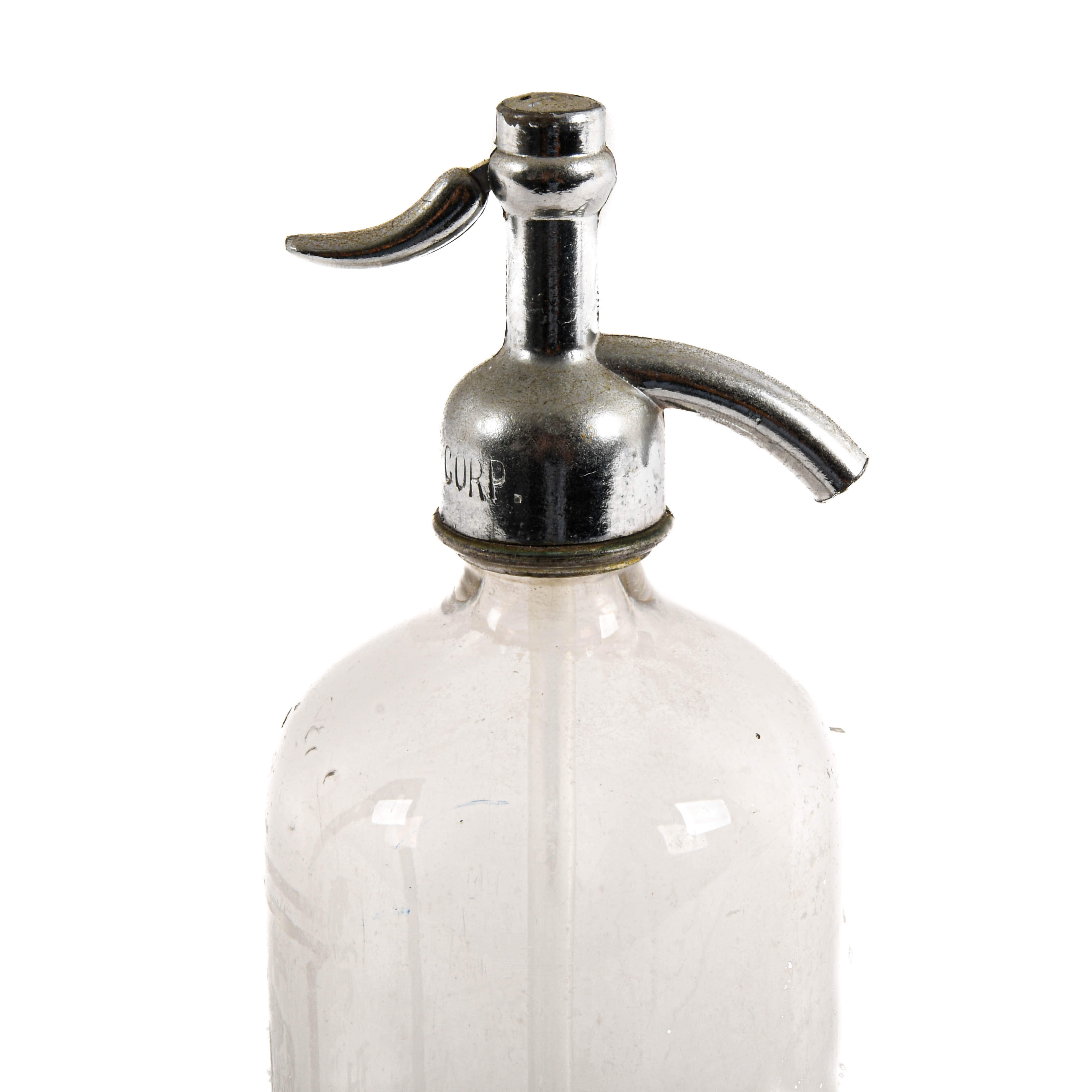 Hotel St. George Heavy Glass Seltzer Bottle-2