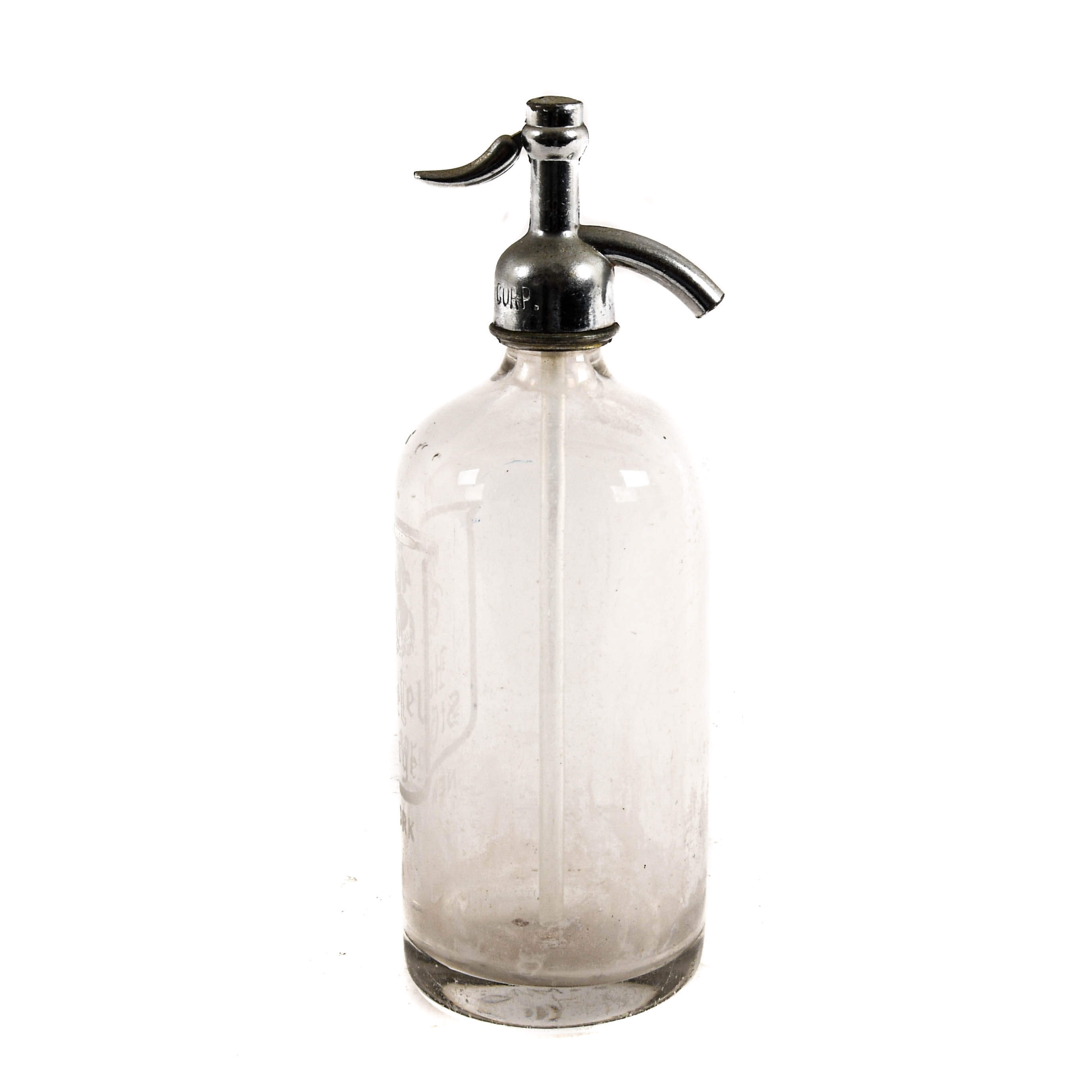 Hotel St. George Heavy Glass Seltzer Bottle-1