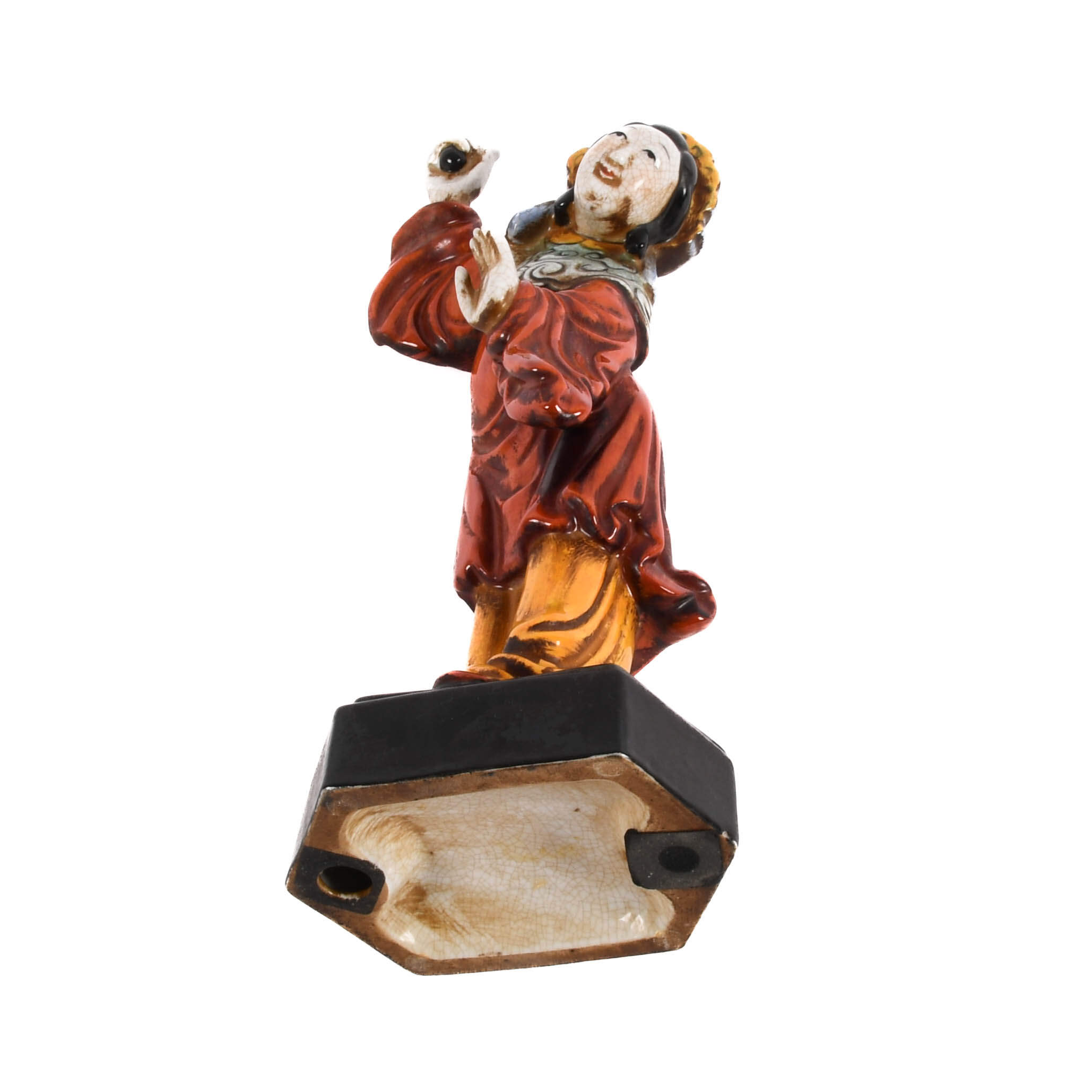 Chinese Porcelain Lady Figure Statue-6