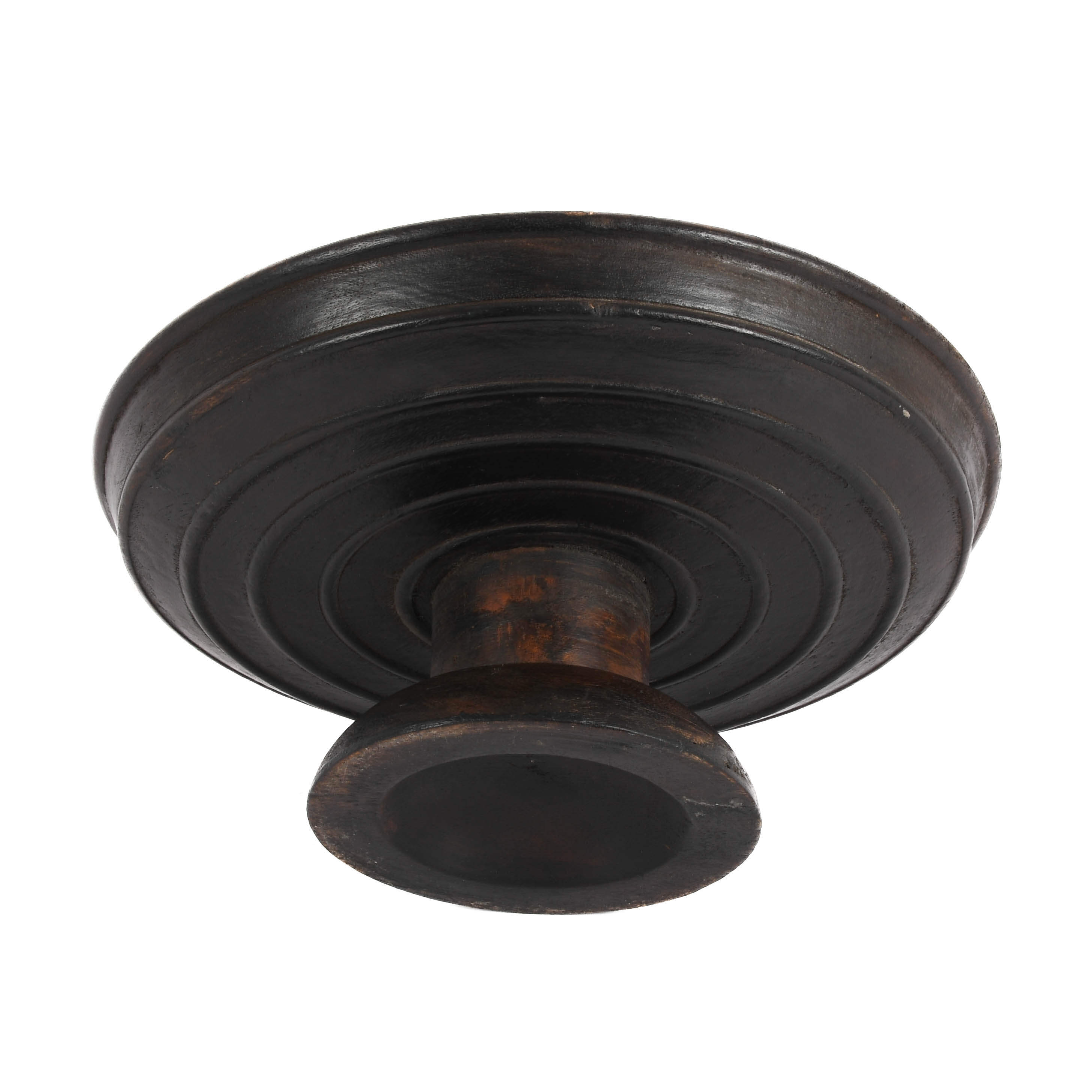 Antique Hand-Carved Wooden Offering Tray-6