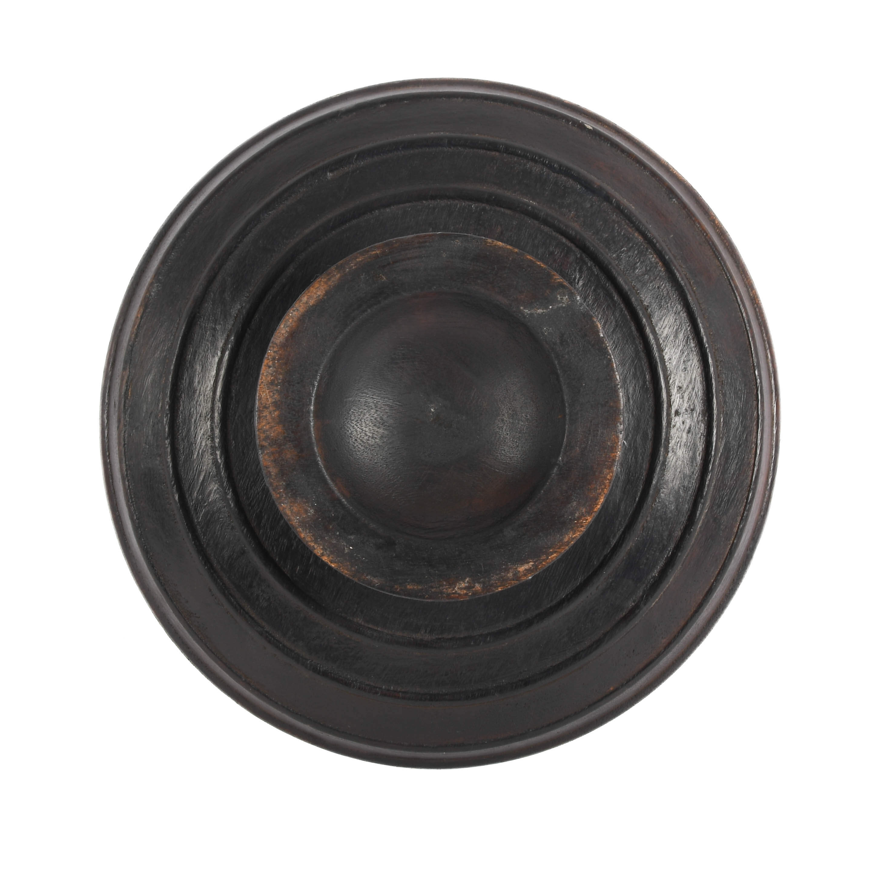 Antique Hand-Carved Wooden Offering Tray-5