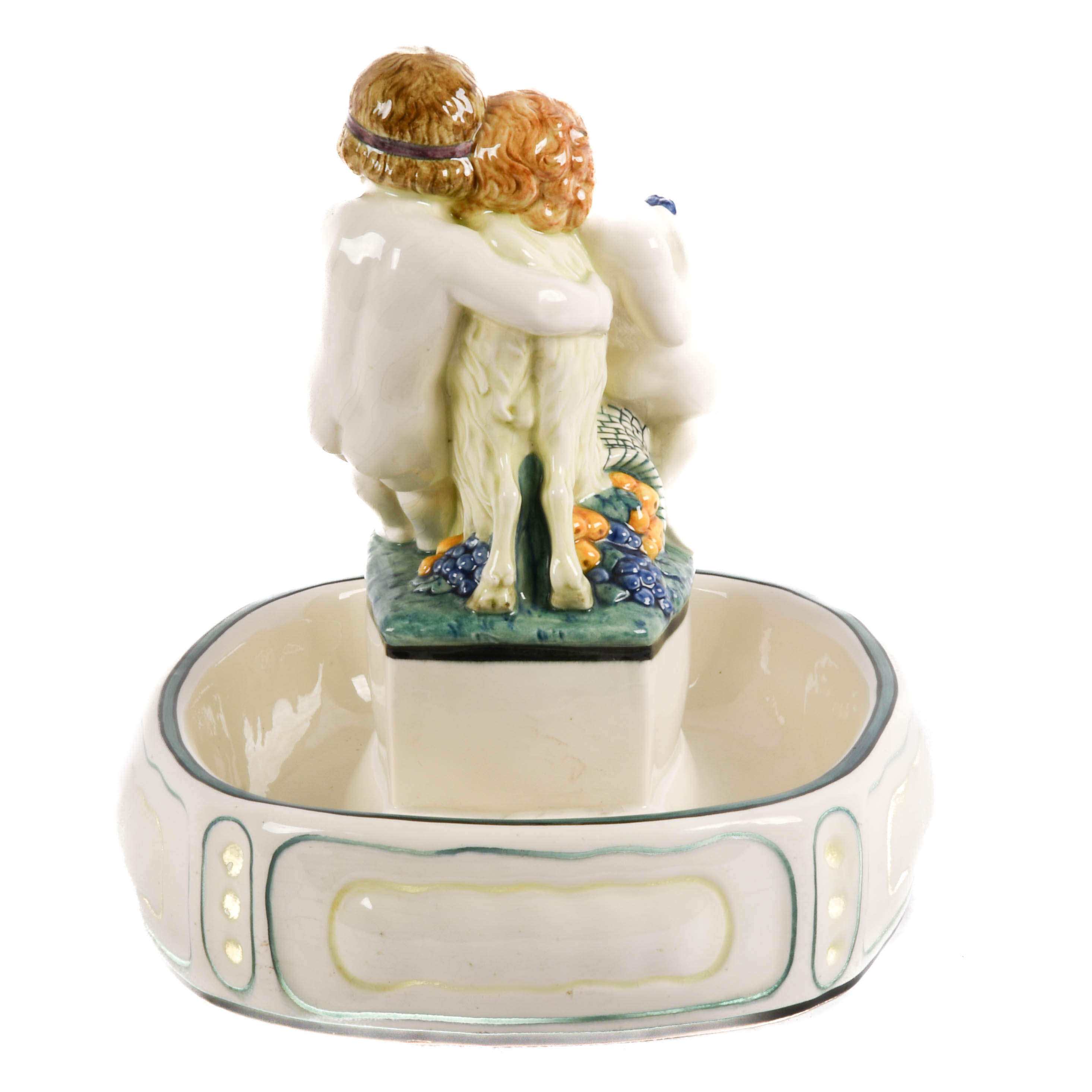 Jugendstil Art Nouveau Ram and Cherubs Figural Centerpiece-7