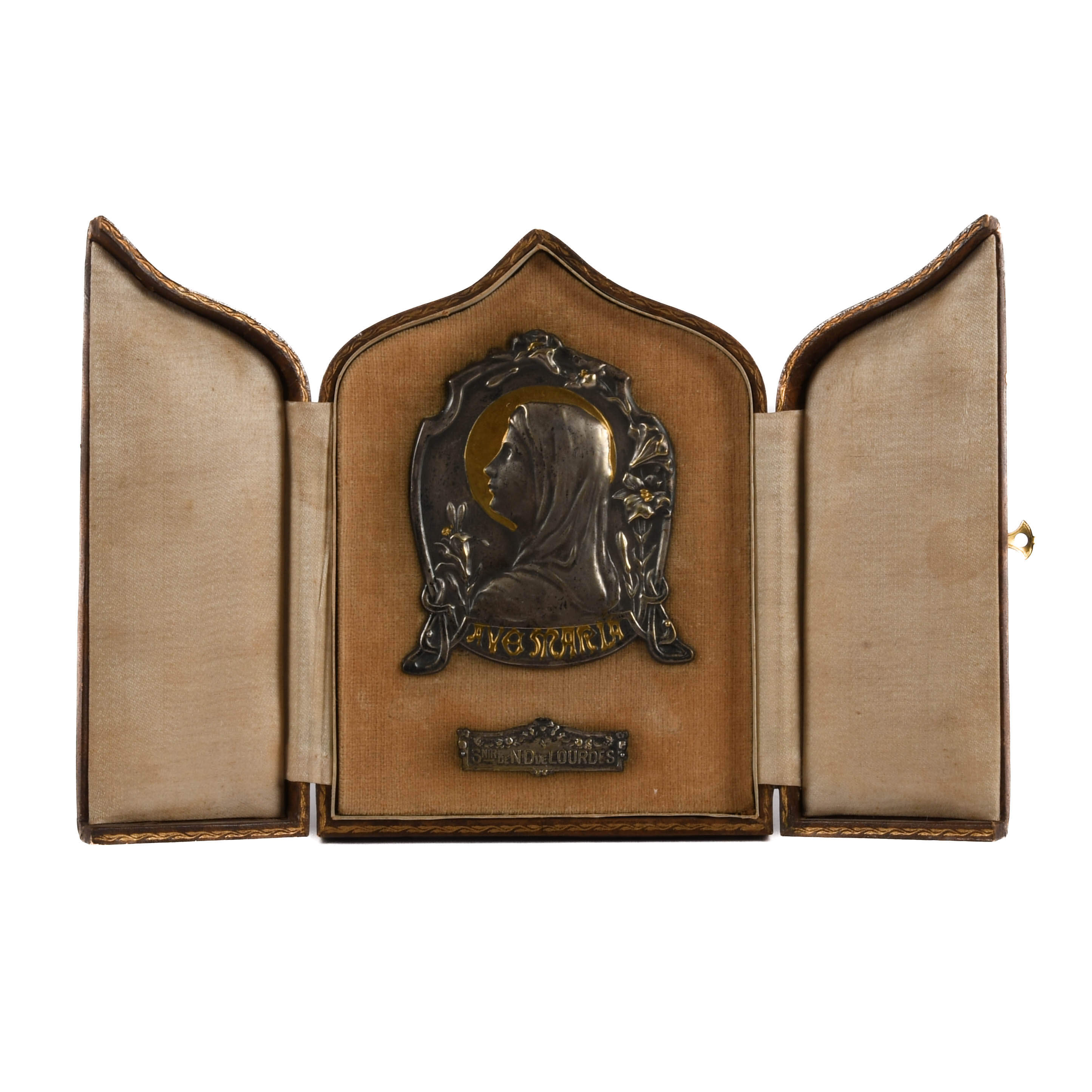 Triptych Lourdes Communion Souvenir-2