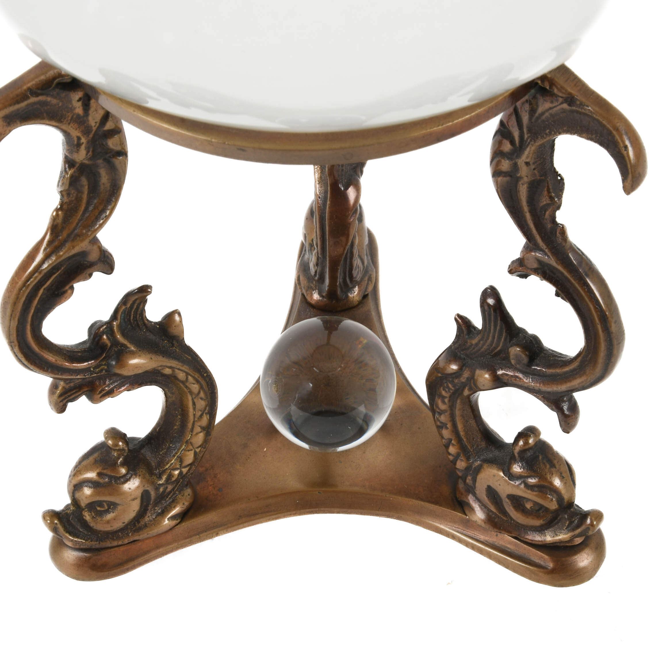 Crystal Ball with Dolphin Stand-5