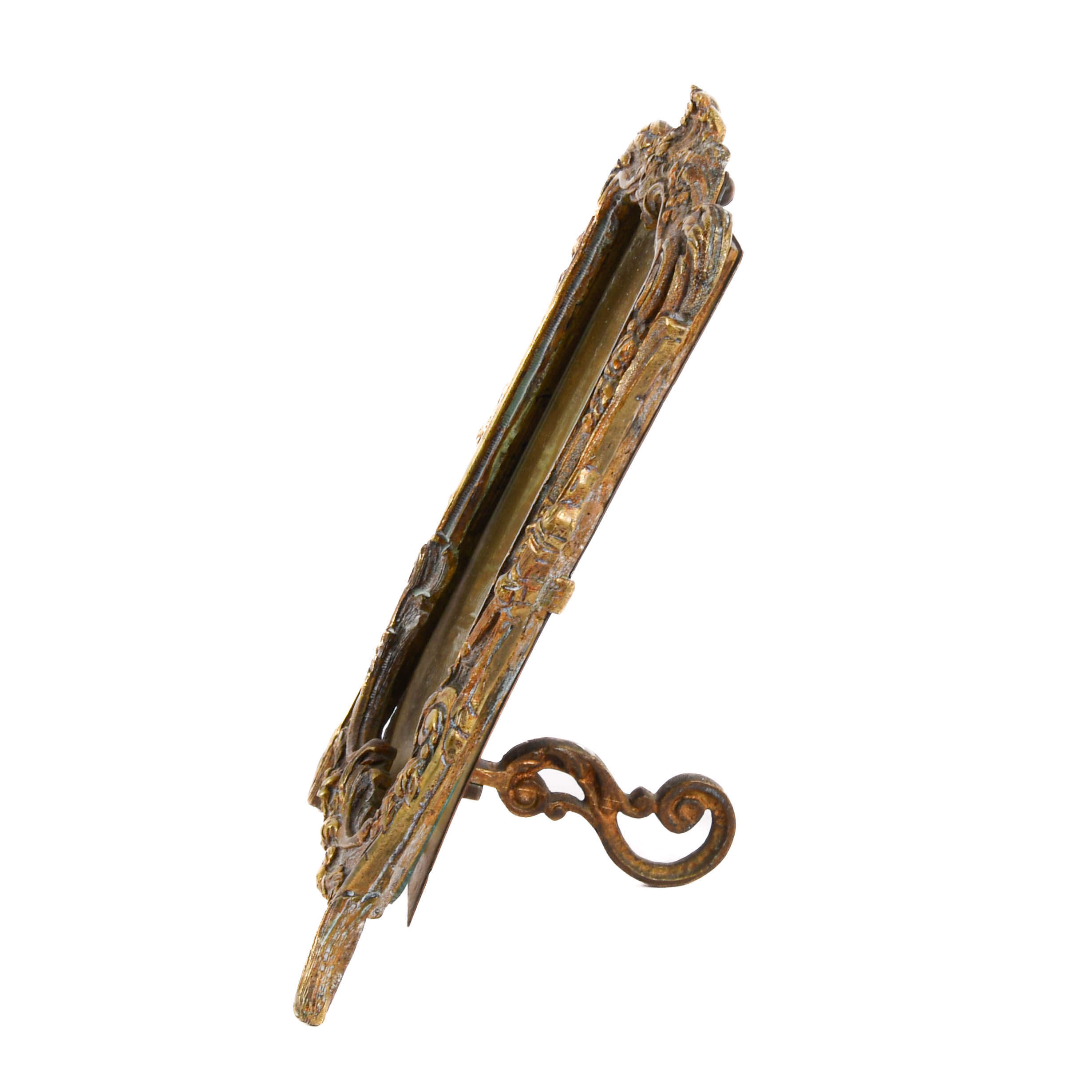 Ornate Bronze Victorian Picture Frame-4