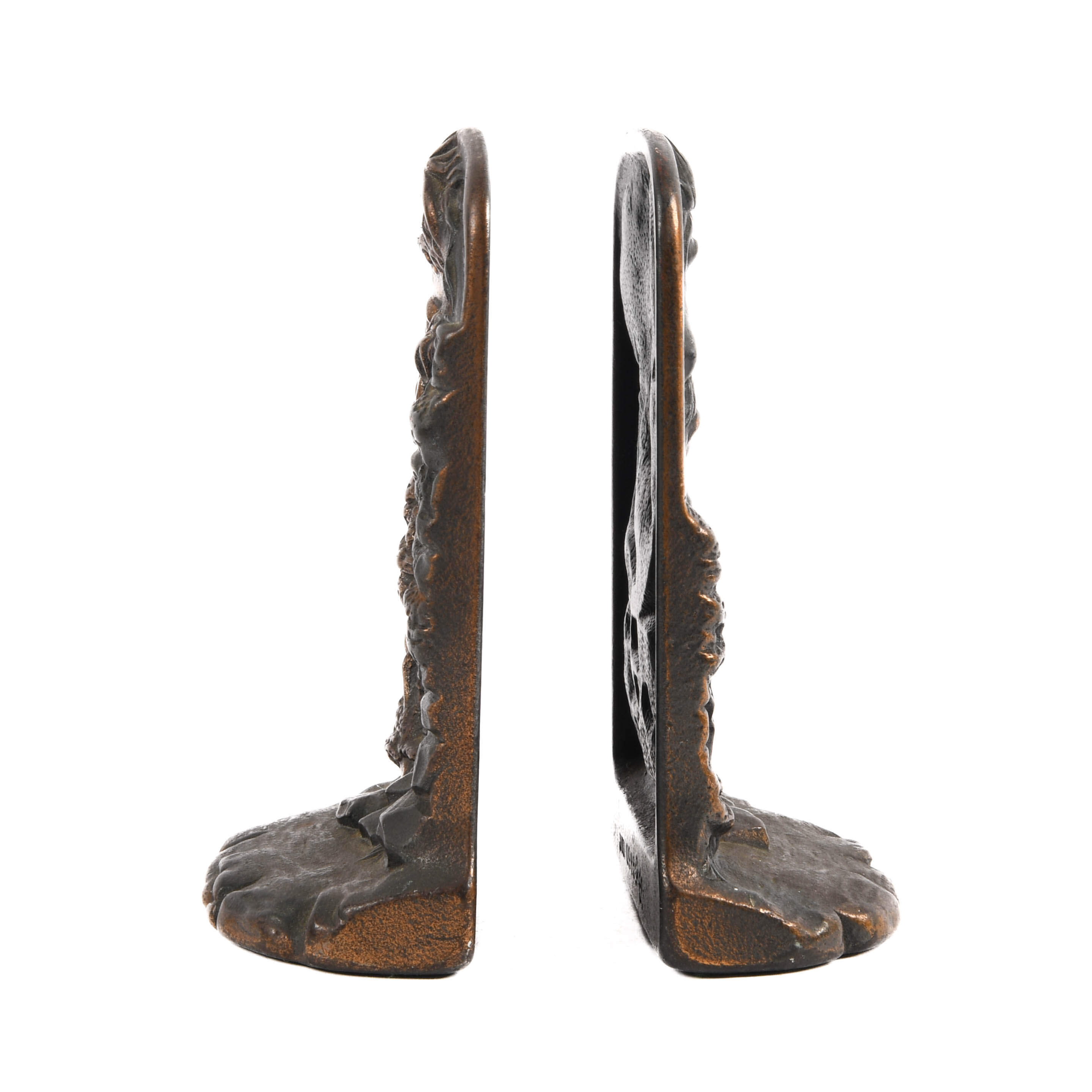 Art Deco Era Cast Iron Horse Motif Bookends-5