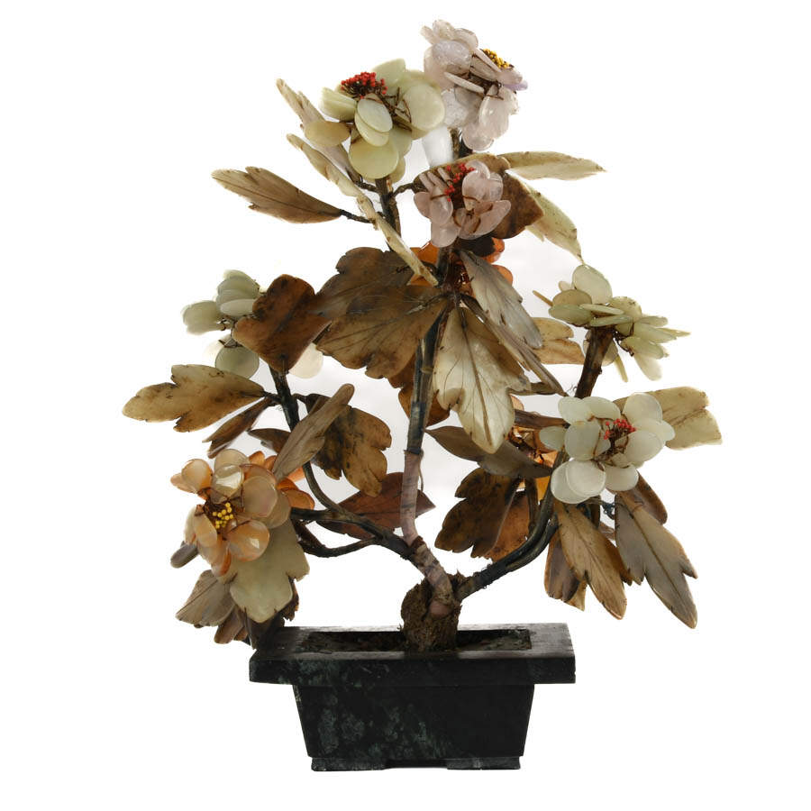 Chinese Jade and Stone Tree-5