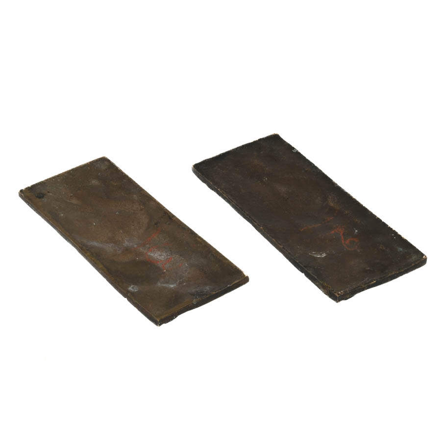 Pair of Victorian Bronze Bas Relief Putti and Roses Plaquettes-6