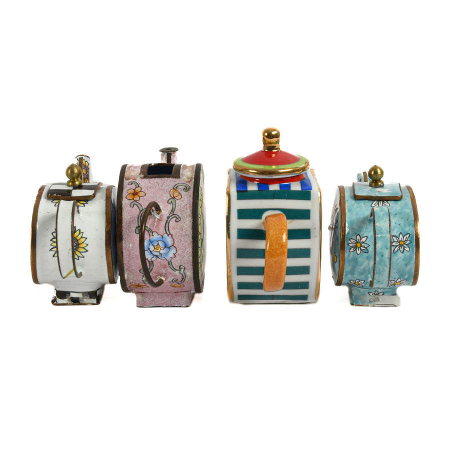 Collection of Miniature Porcelain Teapots-4