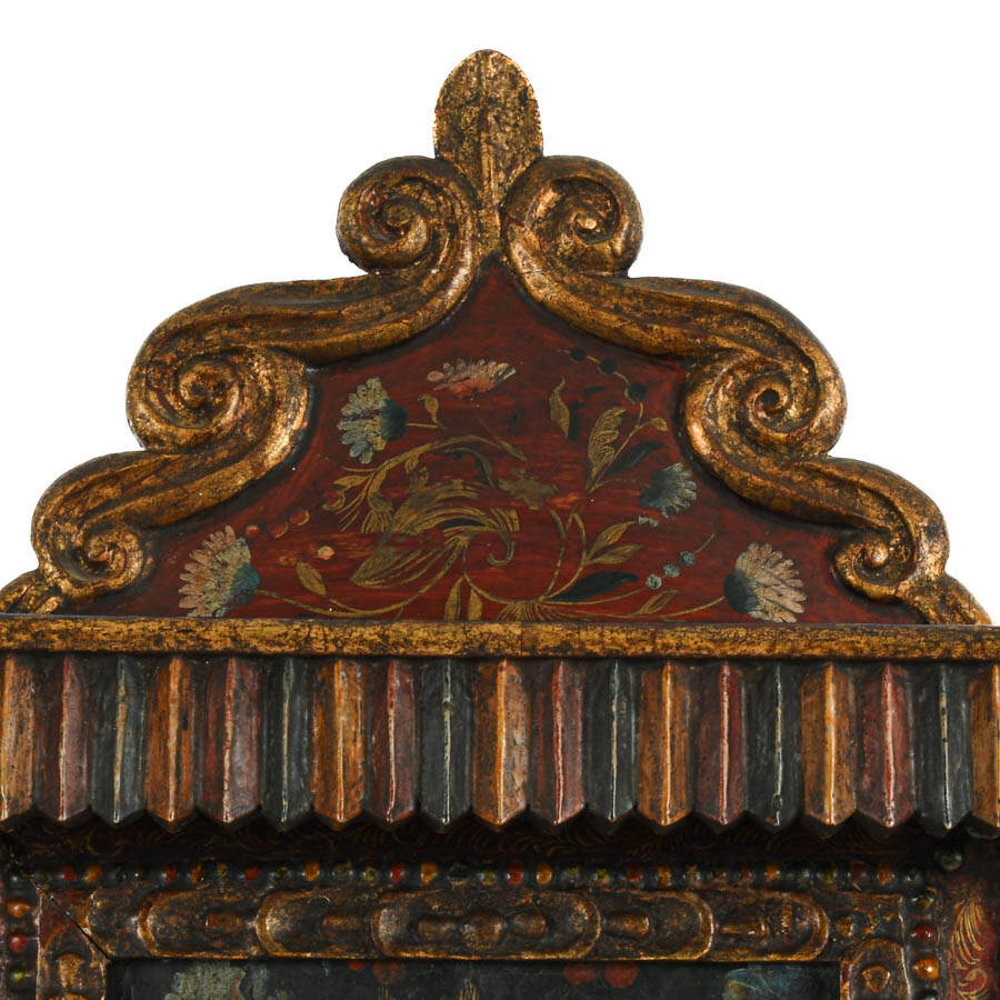 Antique South American Colonial Altarpiece-3