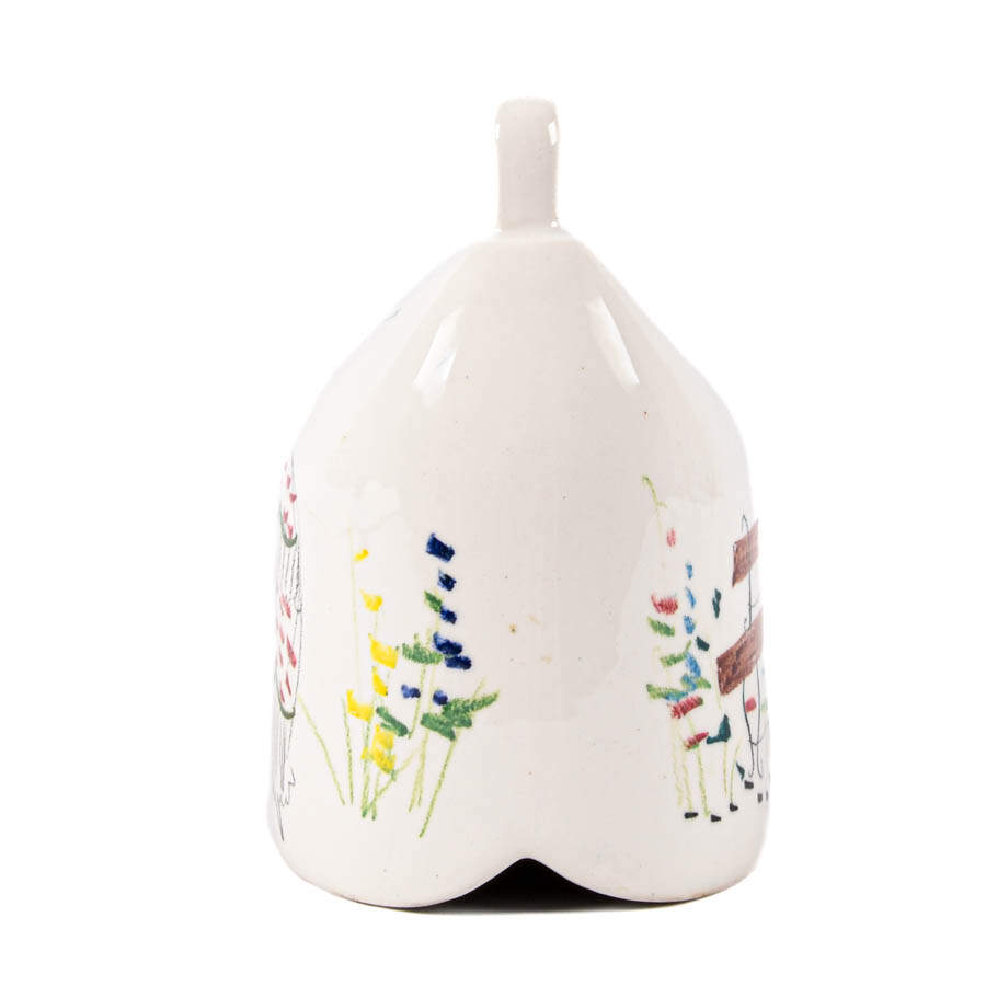 Italian Milvia Quadrifoglio Hand-Painted Bell-3