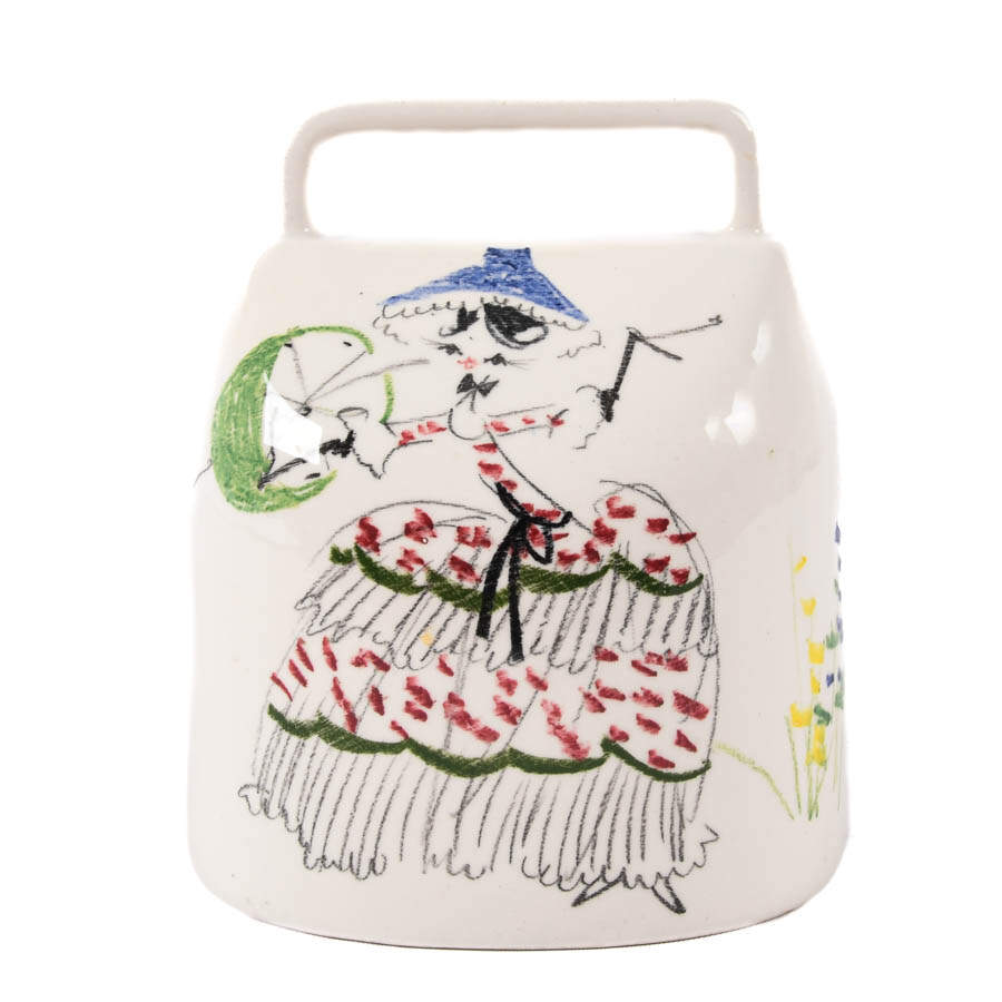 Italian Milvia Quadrifoglio Hand-Painted Bell-1