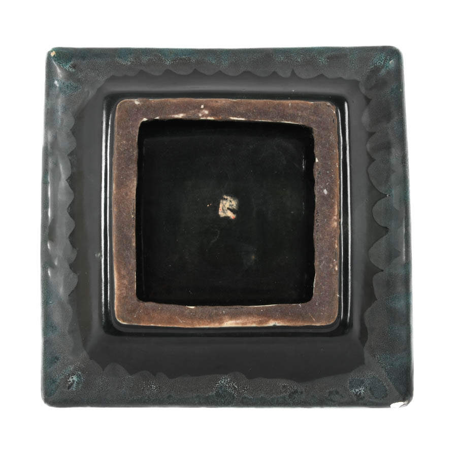 Mid-Century Square Art Pottery Tray-2