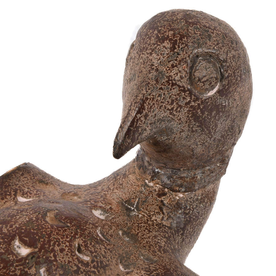 Carved Wood Figural Bird Wall Sconce-2