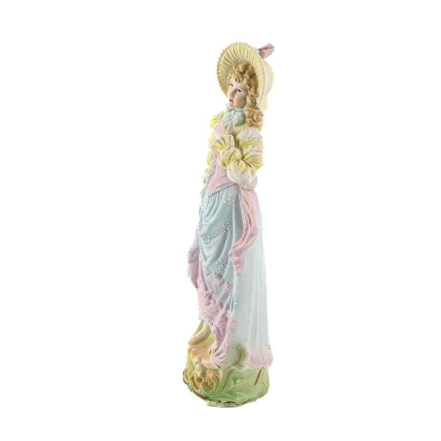 Bisque Victorian Lady Figurine-3