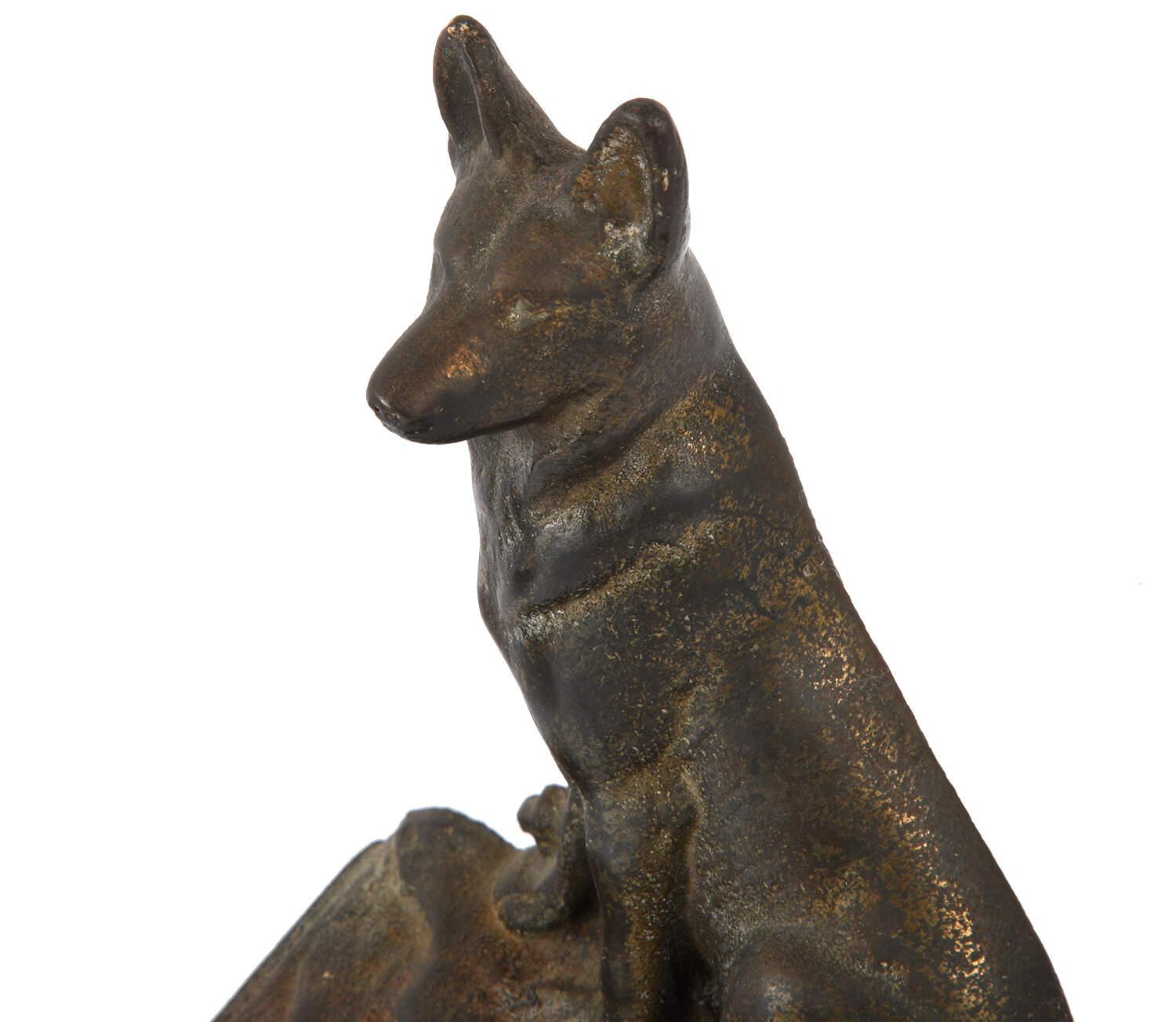 Pair of Cast Iron German Shepherd Dog Bookends-3