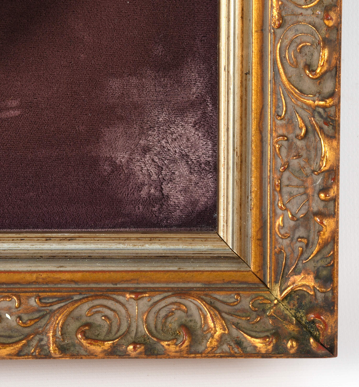 Framed French Shadowbox Couple's Portrait Plate-5