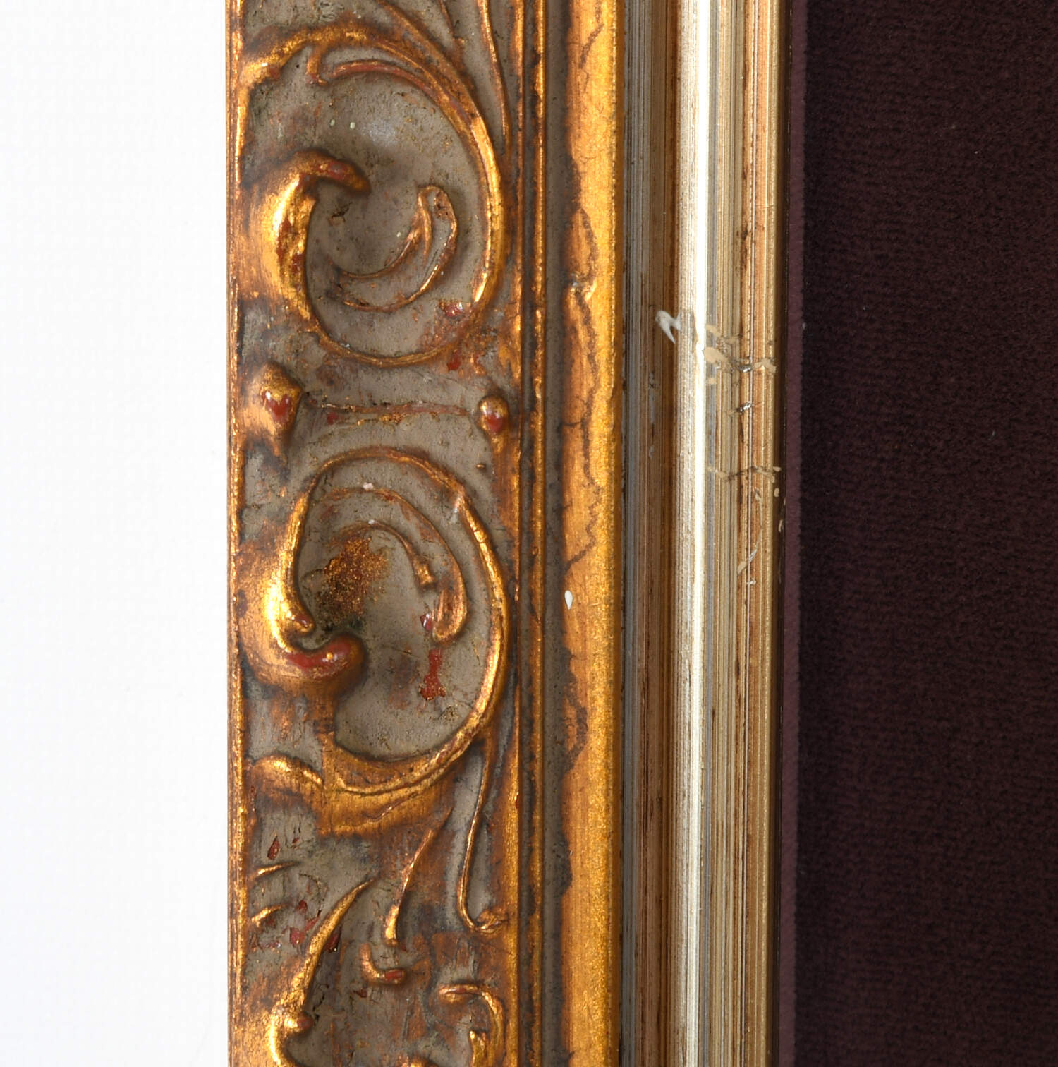 Framed French Shadowbox Couple's Portrait Plate-4
