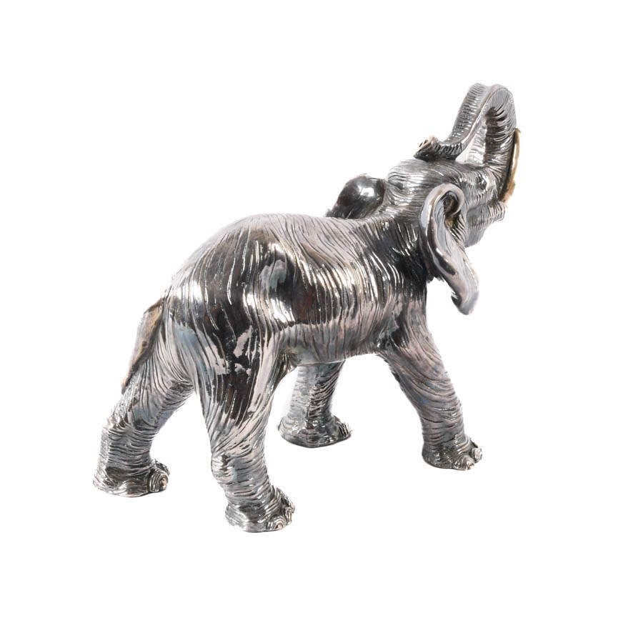 Sterling Silver Elephant Sculpture-5