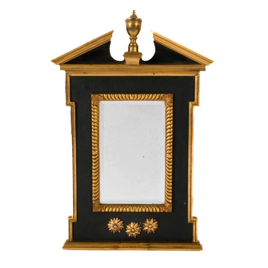Antique 19th-Century Bronze Empire Mirror-1