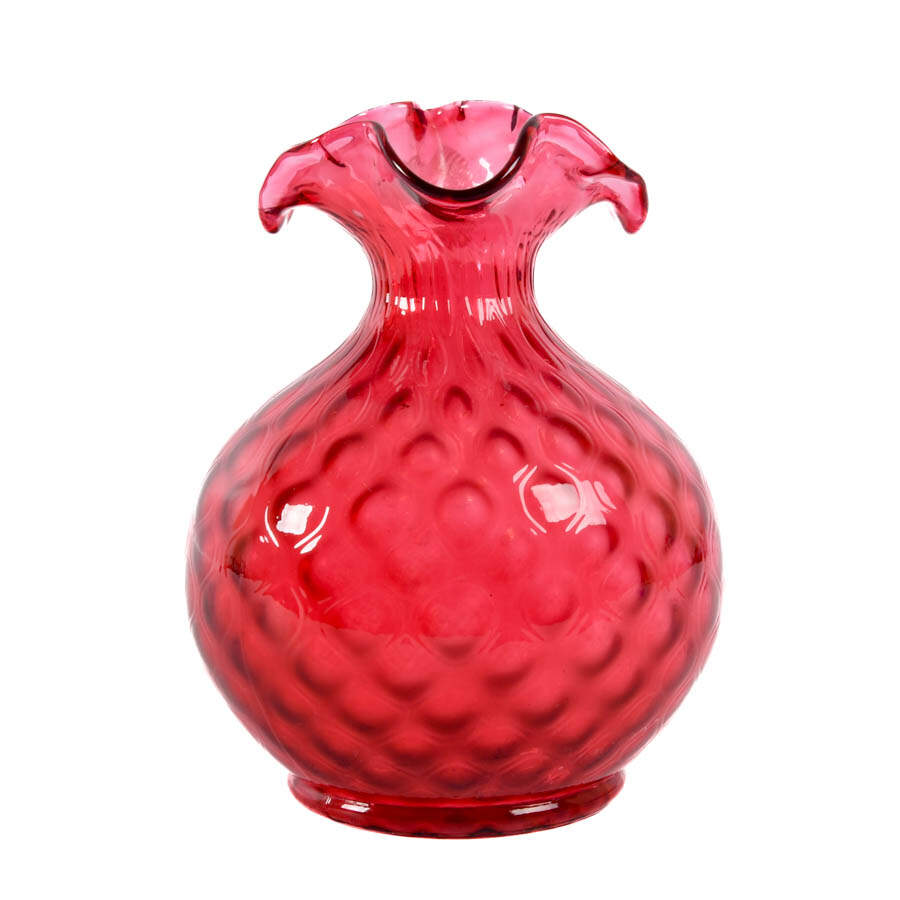 Victorian Cranberry Coin Dot Pitcher-2