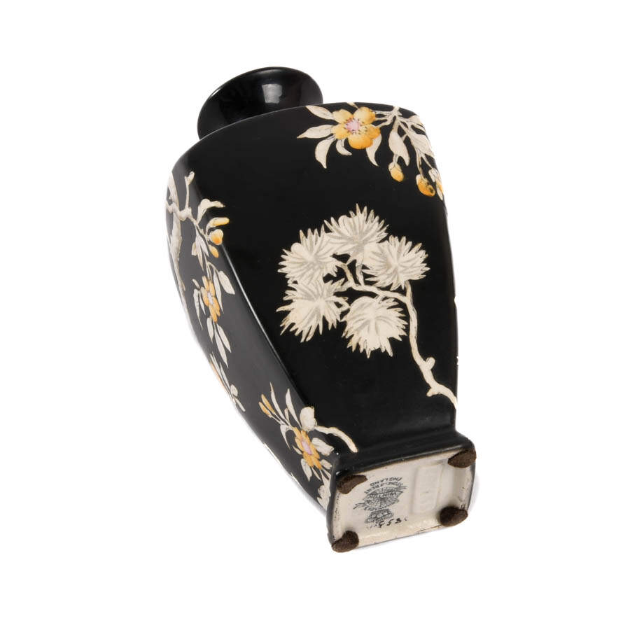 Winton China Crane and Floral Decorated Vase-7