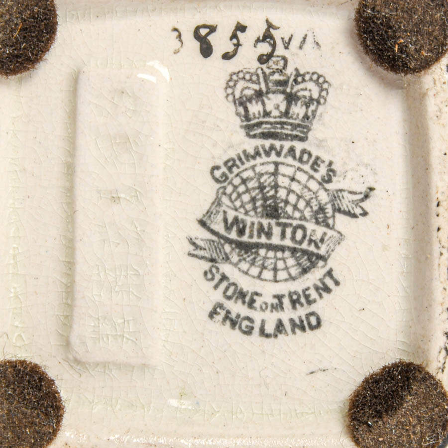 Winton China Crane and Floral Decorated Vase-6
