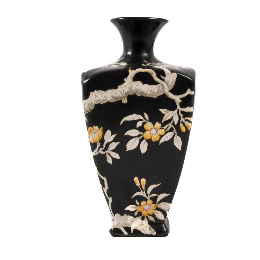 Winton China Crane and Floral Decorated Vase-4
