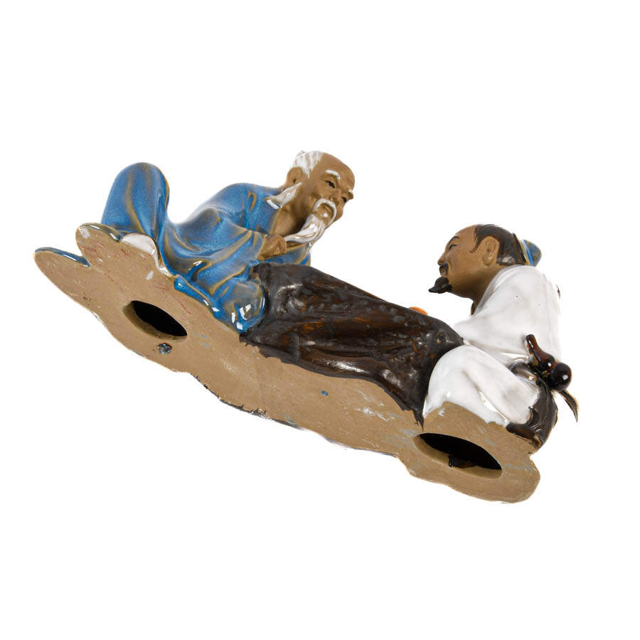 Chinese Pottery Mudmen Statue-7