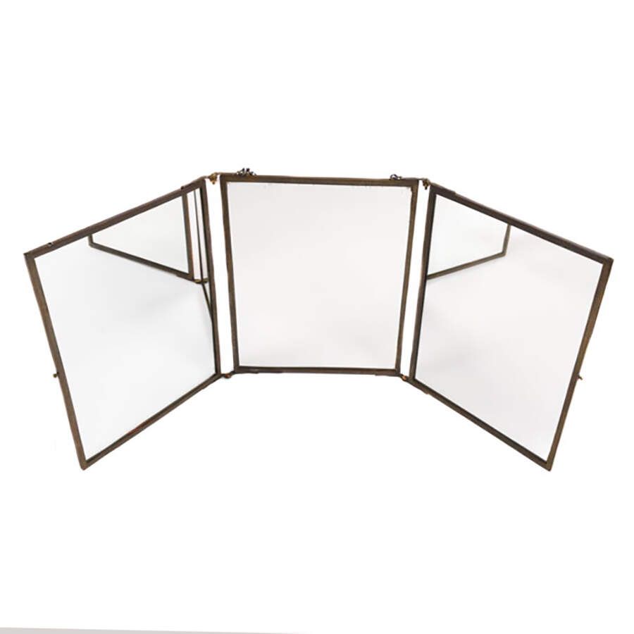 Folding Three Panel Vanity Mirror-1